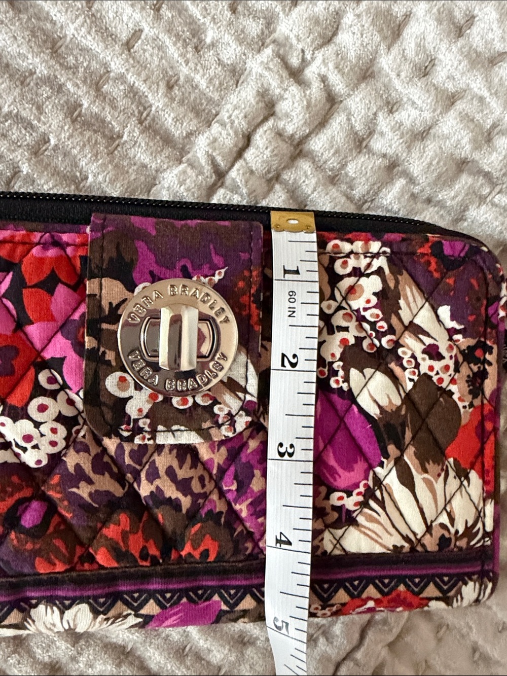 NWOT Vera Bradley Rosewood Turnlock Wallet - Picture 12 of 12